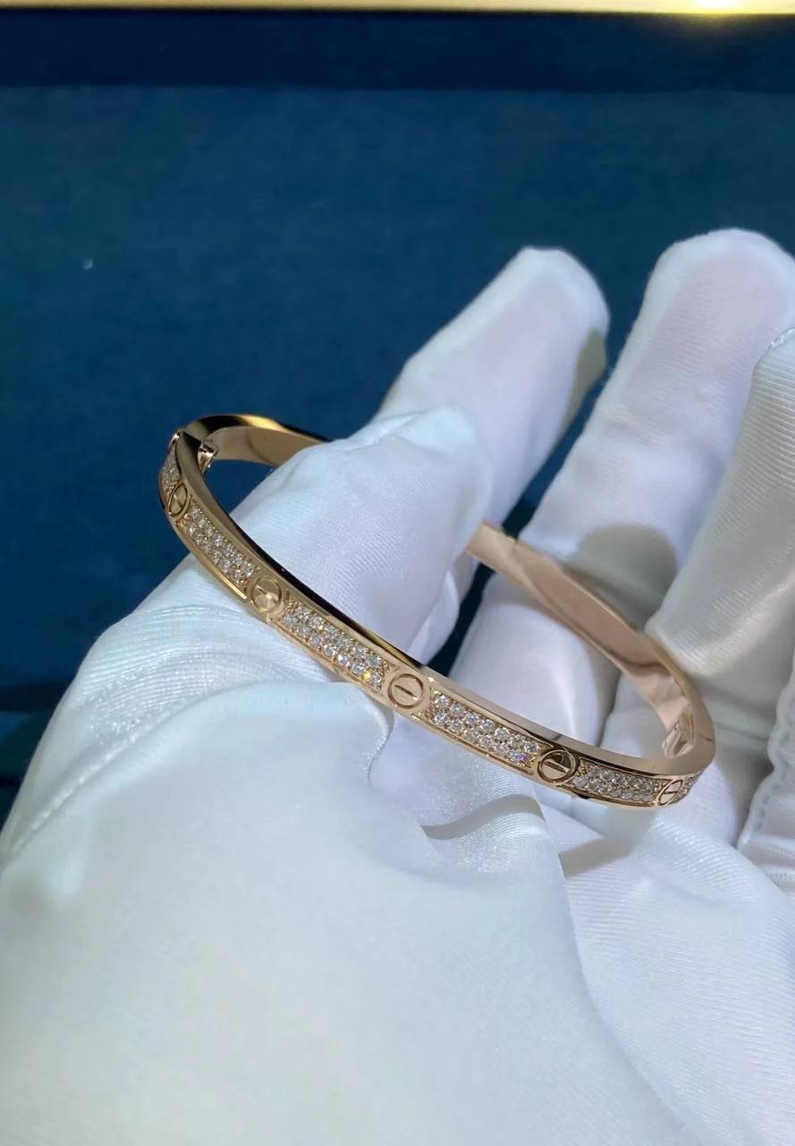 Love full pave diamond bracelet Small model