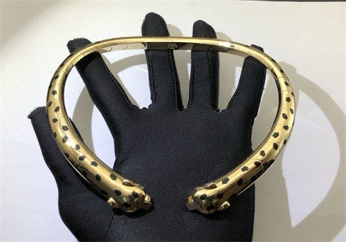 Panther double-head necklace