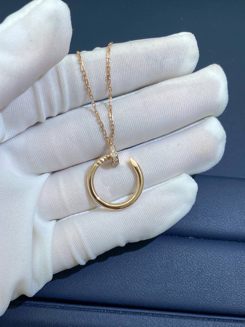 Nail full pave diamond pendant