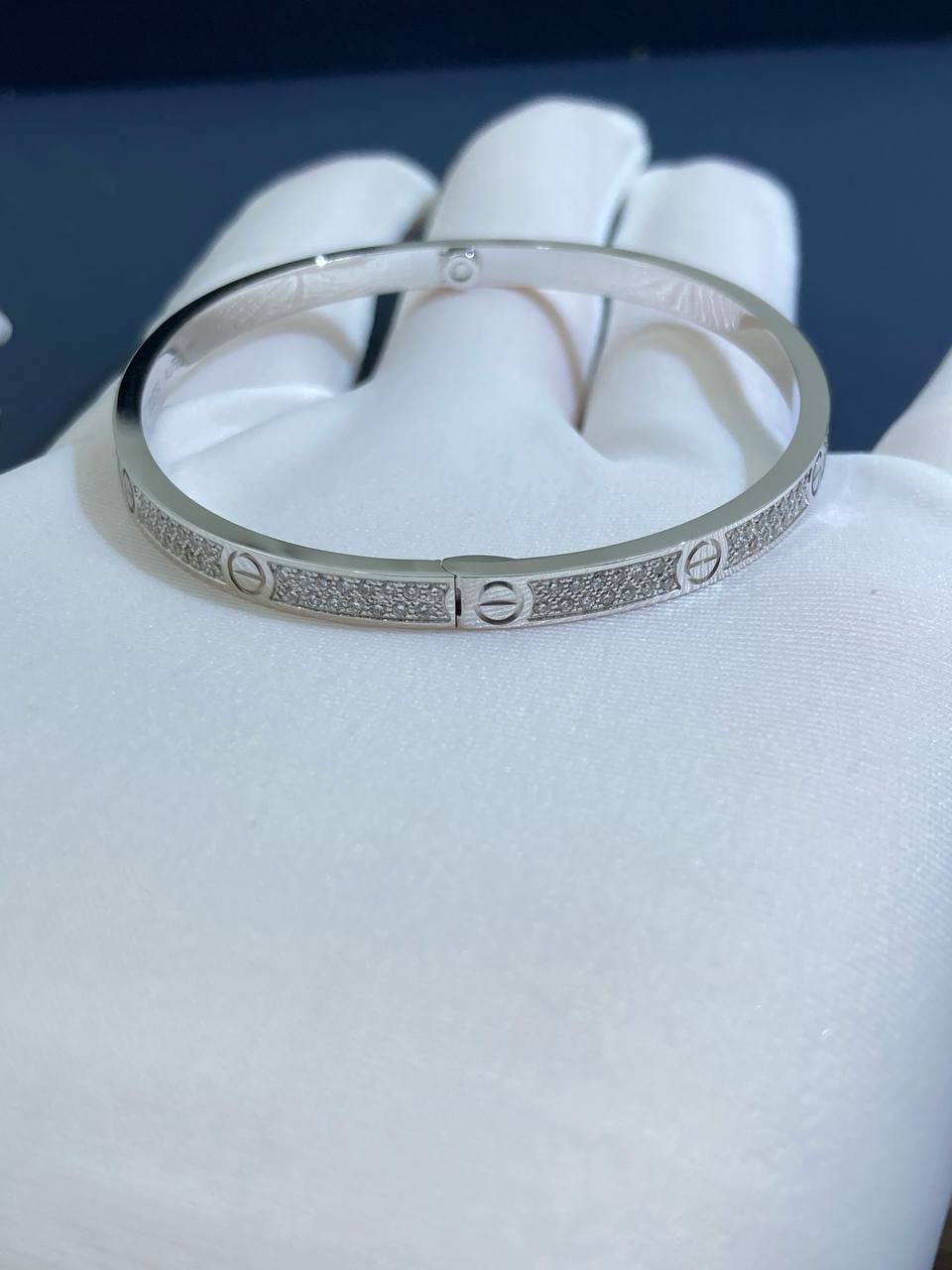 Love full pave diamond bracelet Small model