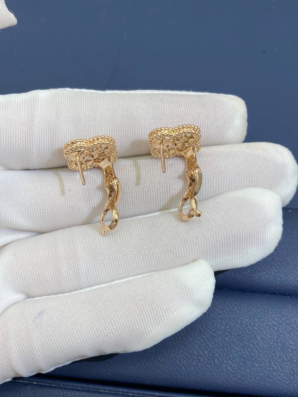 VC full pave diamond earrings 15mm