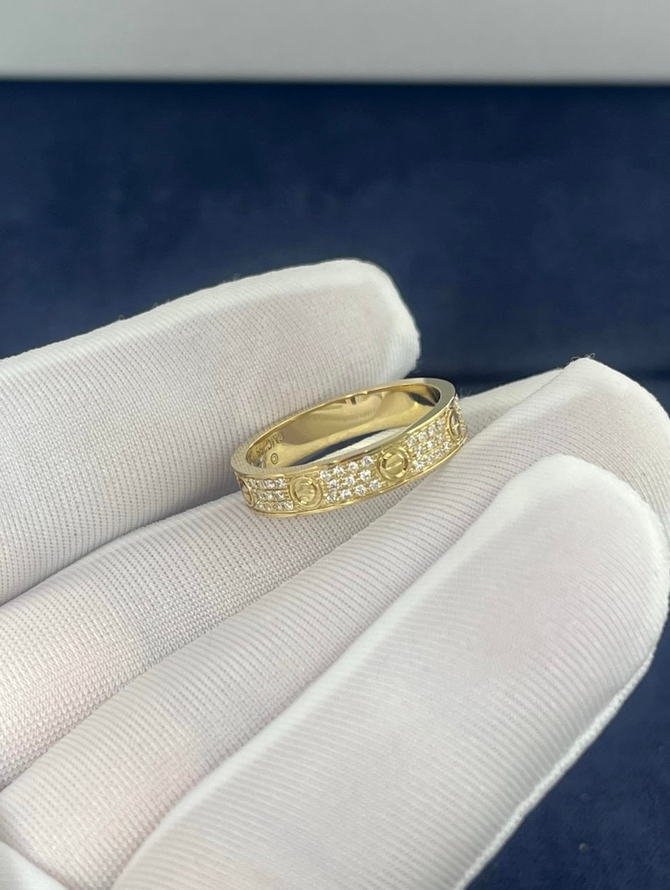 Love full pave diamond ring, Small model
