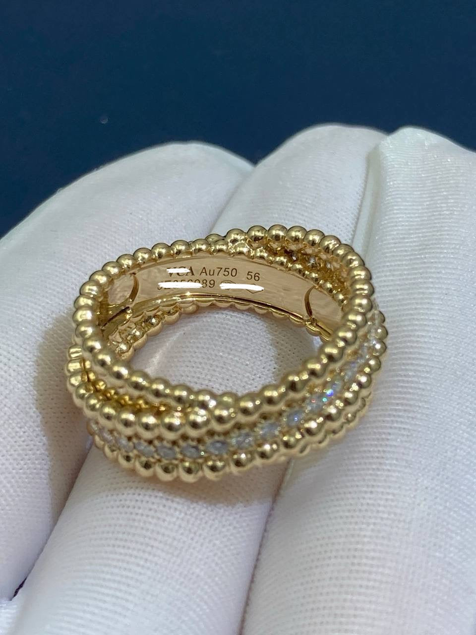 VC duo ring with diamonds