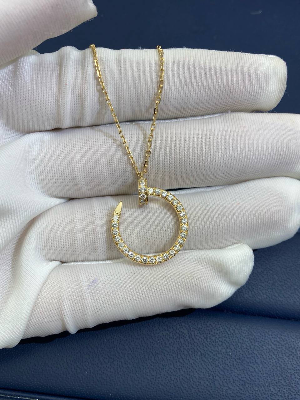 Nail full pave diamond pendant