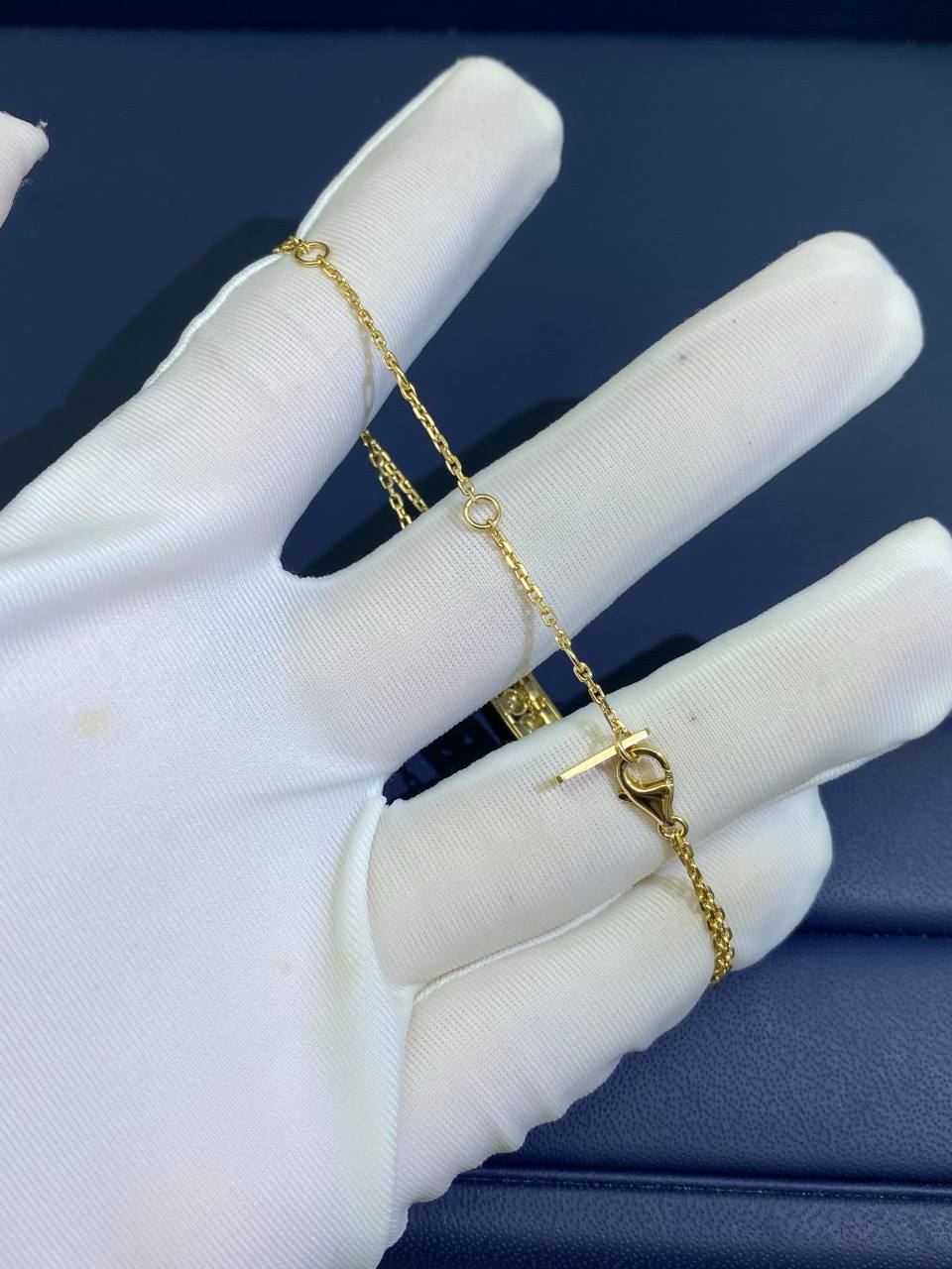 MSSK double chain bracelet with diamonds