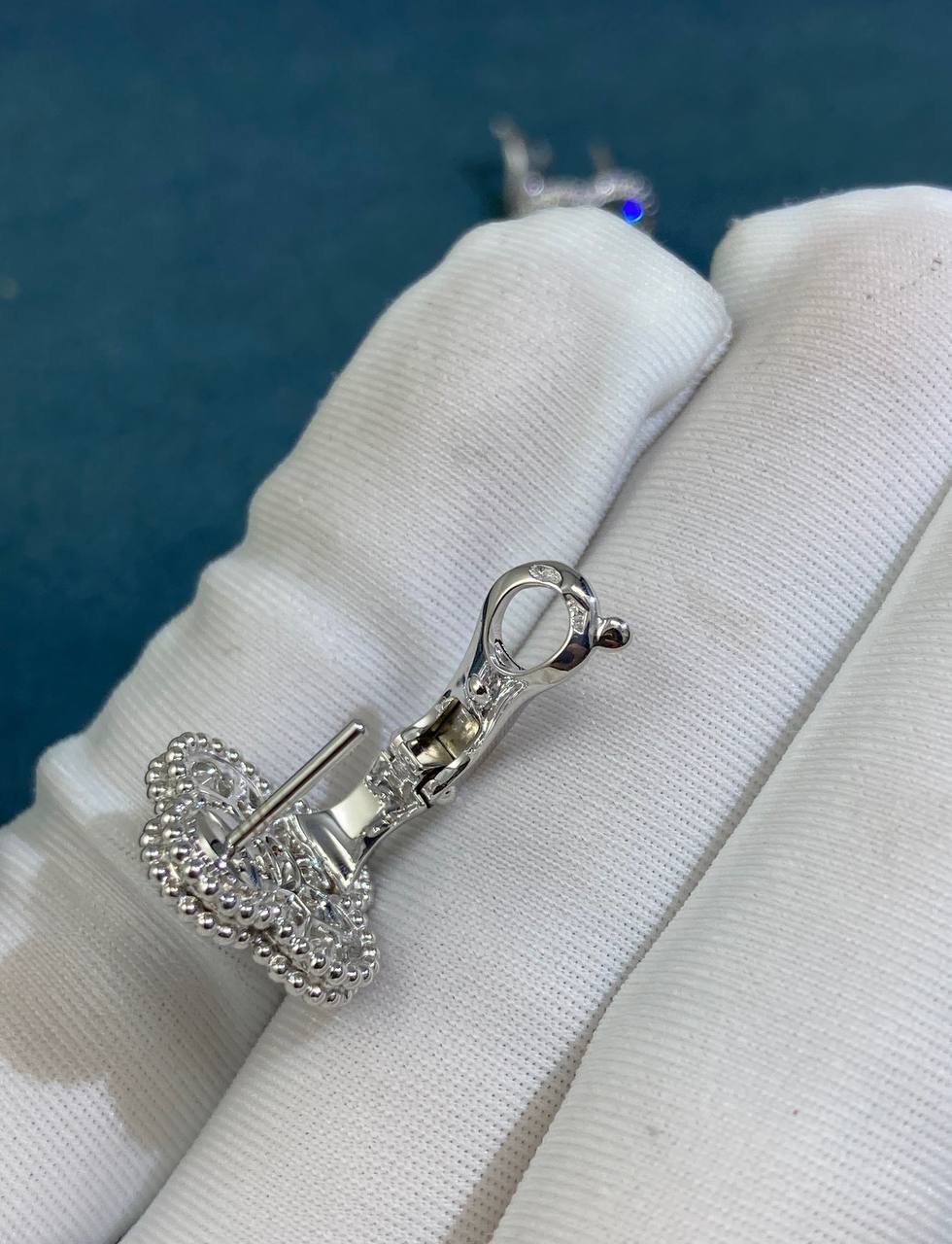 VC full pave diamond earrings 15mm