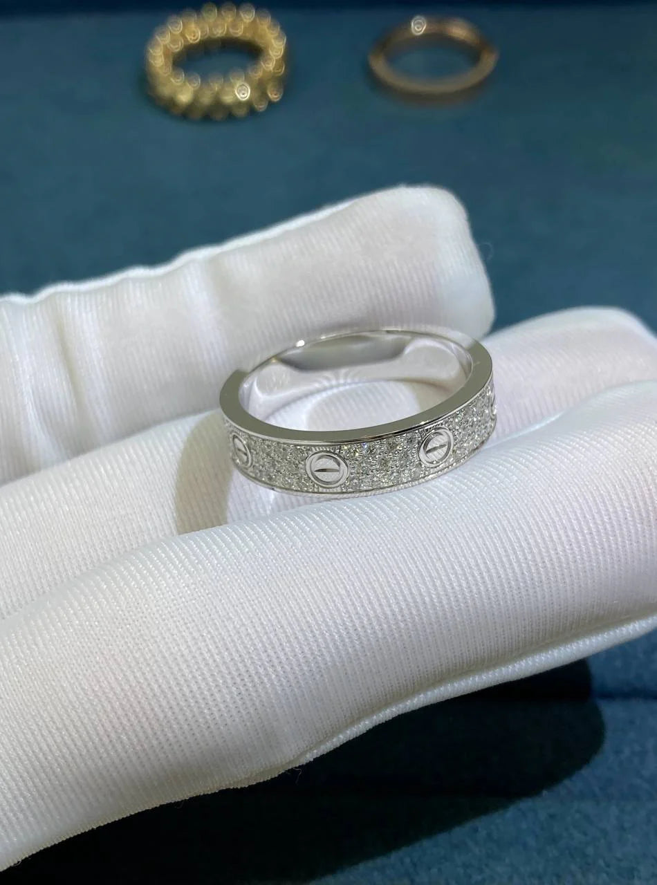 Love full pave diamond ring, Small model