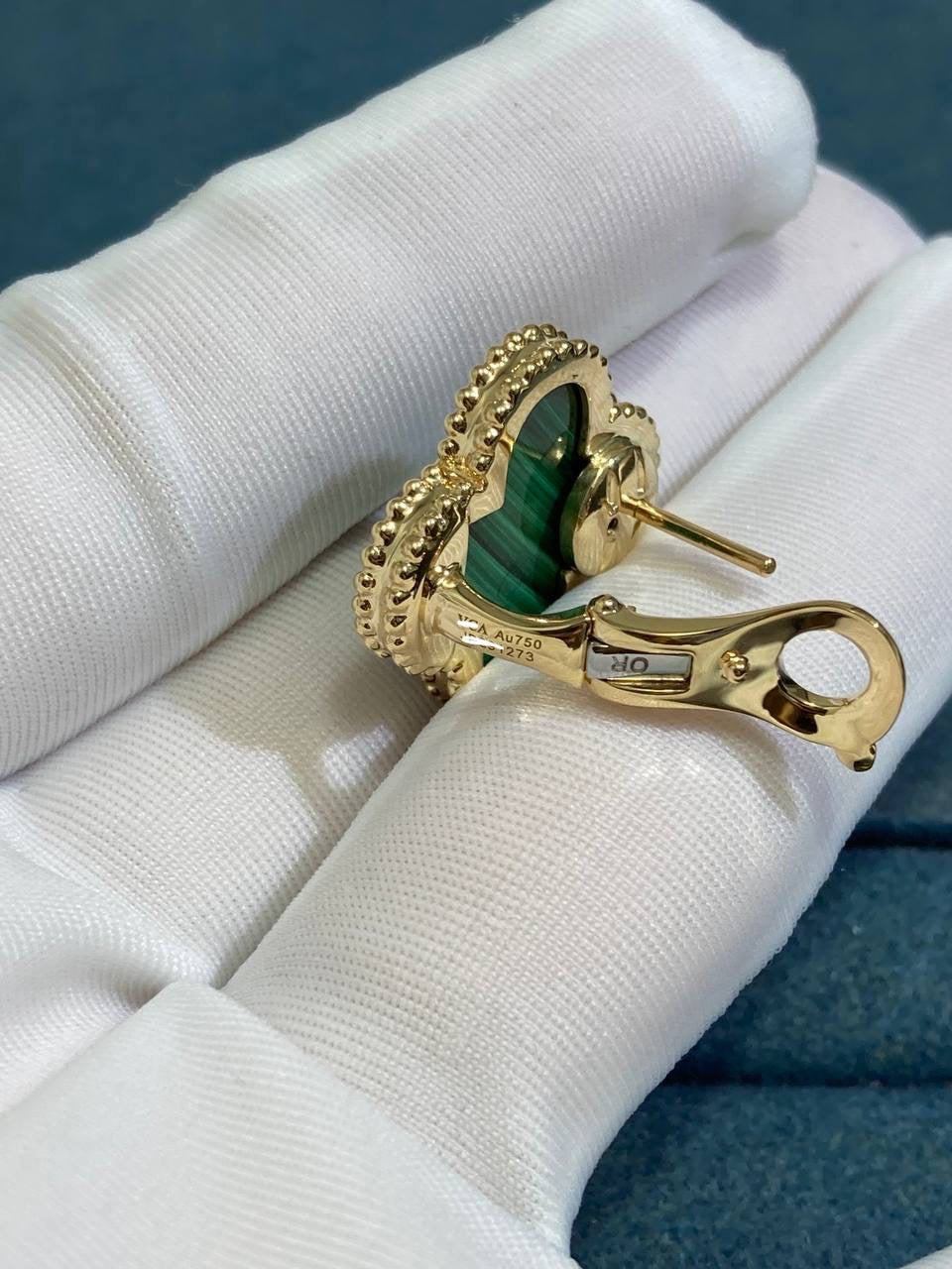 VC Malachite earrings 20mm