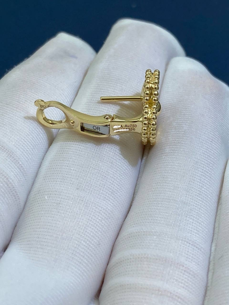 VC full pave diamond earrings 15mm