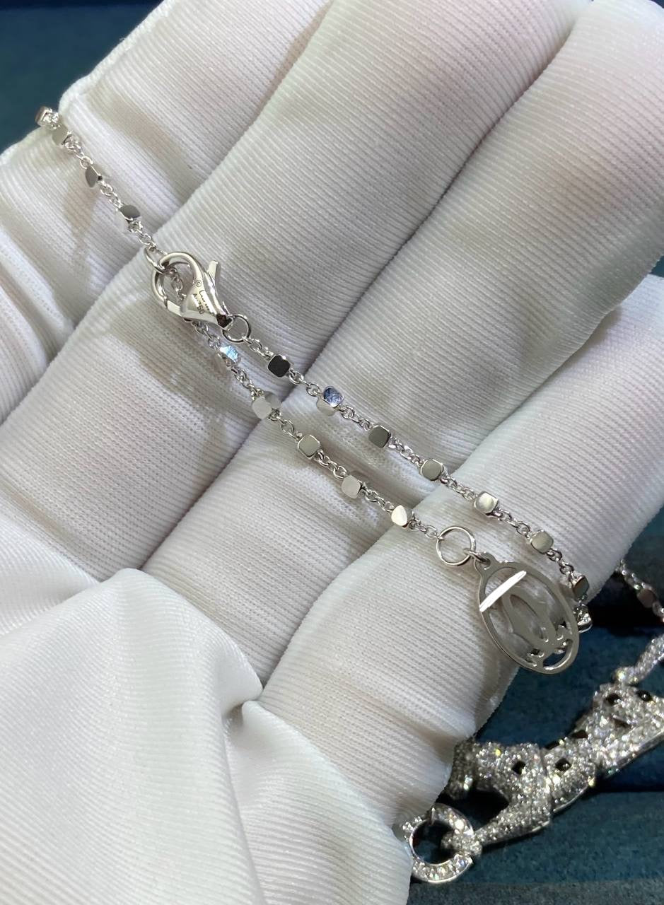 Panther full pave diamond pendant