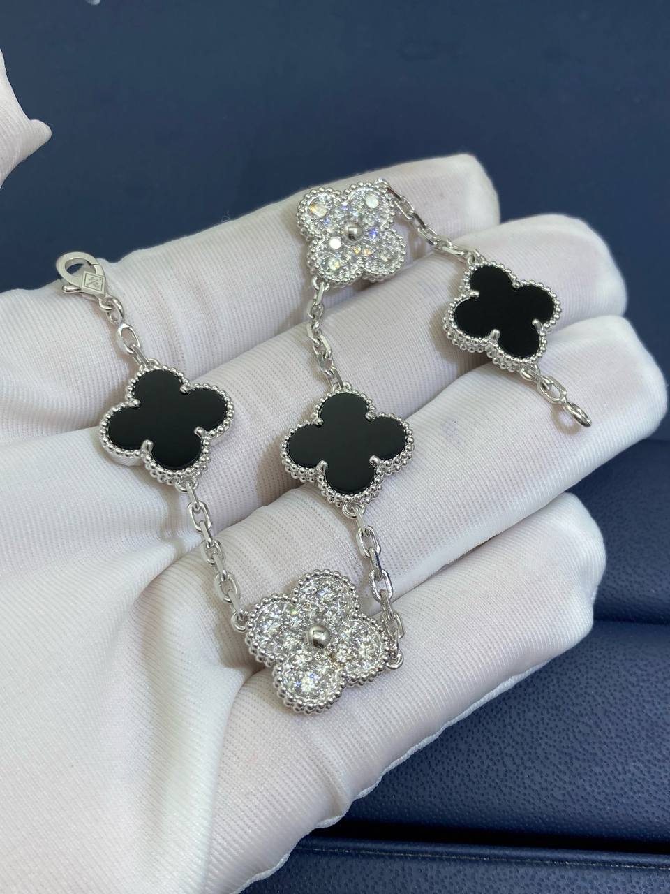 VC Onyx bracelet with diamonds
