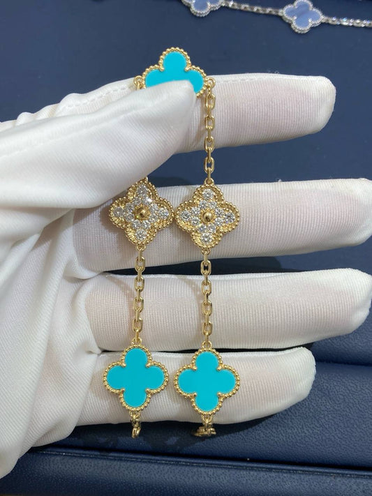 VC Turquoise bracelet with diamonds