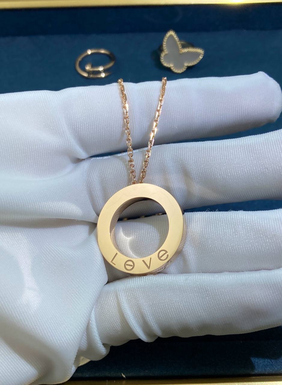 Love full pave diamond pendant
