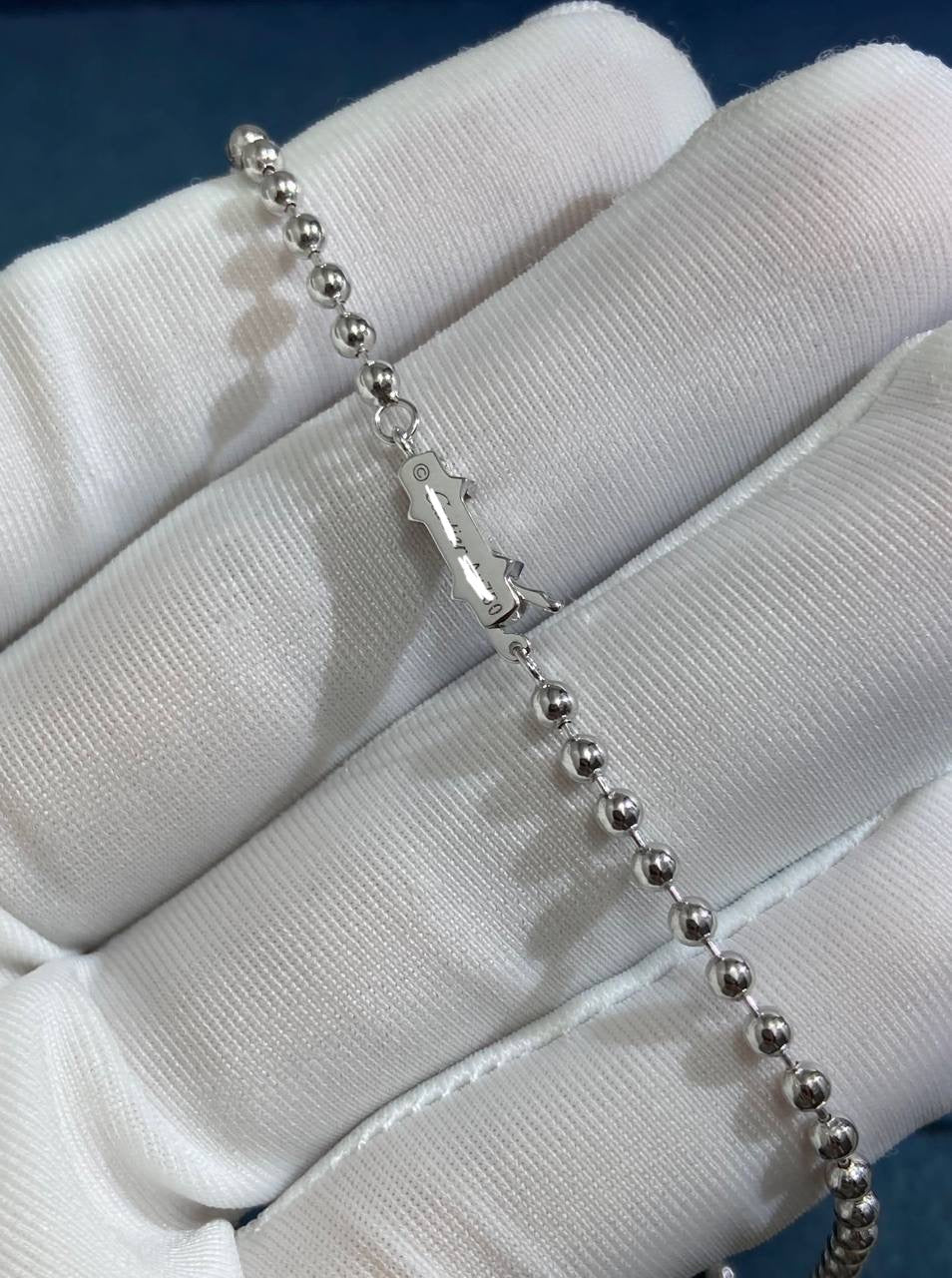 Panther full pave diamond long necklace