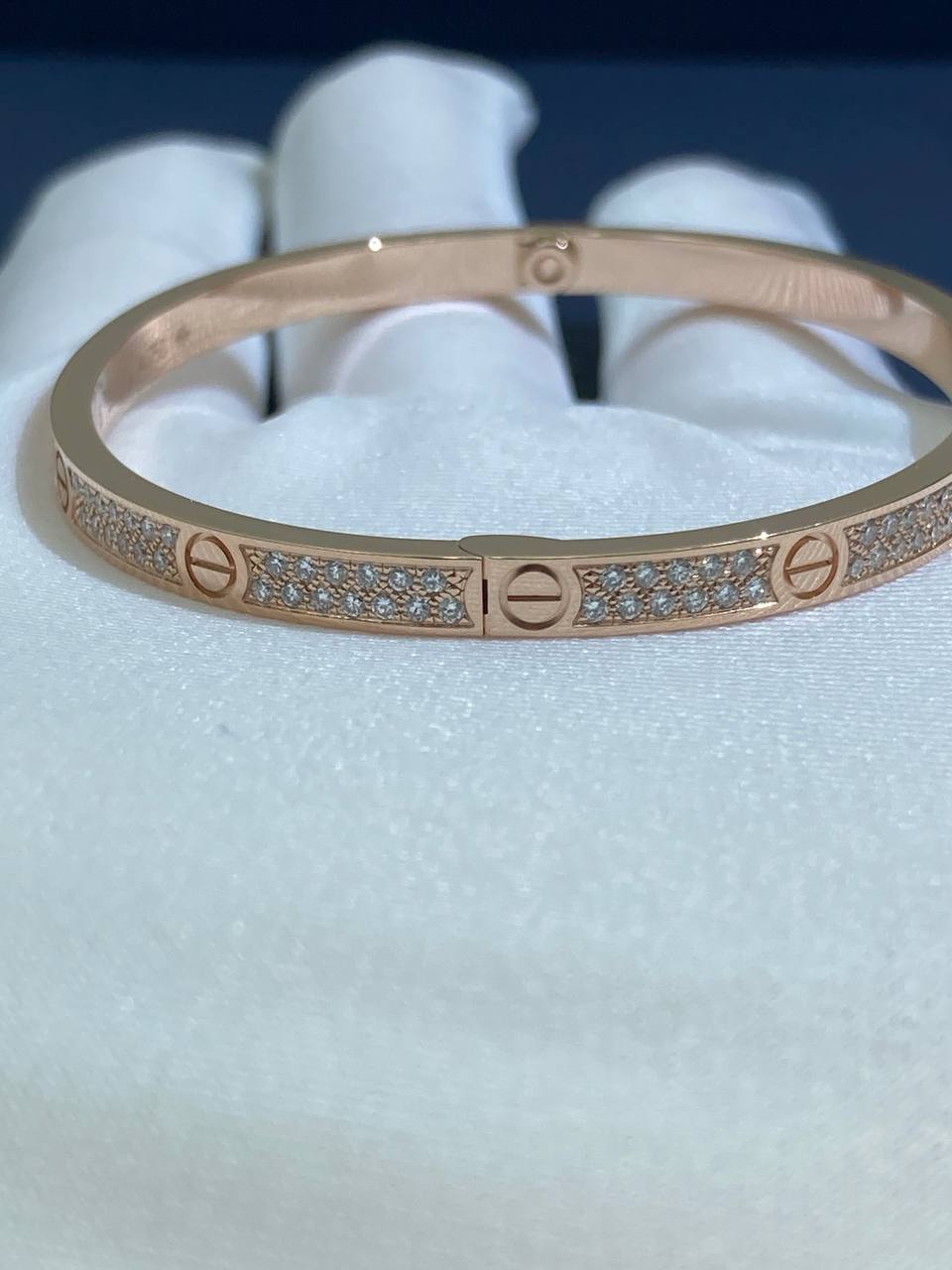 Love full pave diamond bracelet Small model