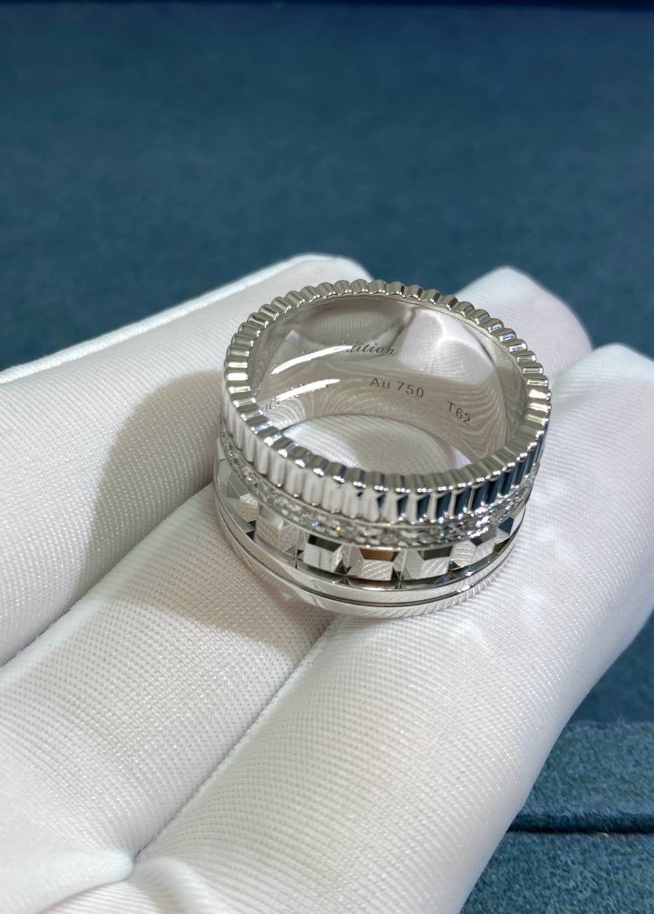 BCHRN half-pave diamond ring, Large model