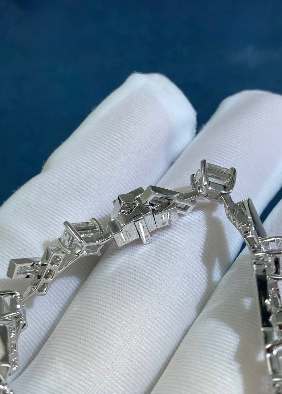 GRFF full pave diamond tread bracelet