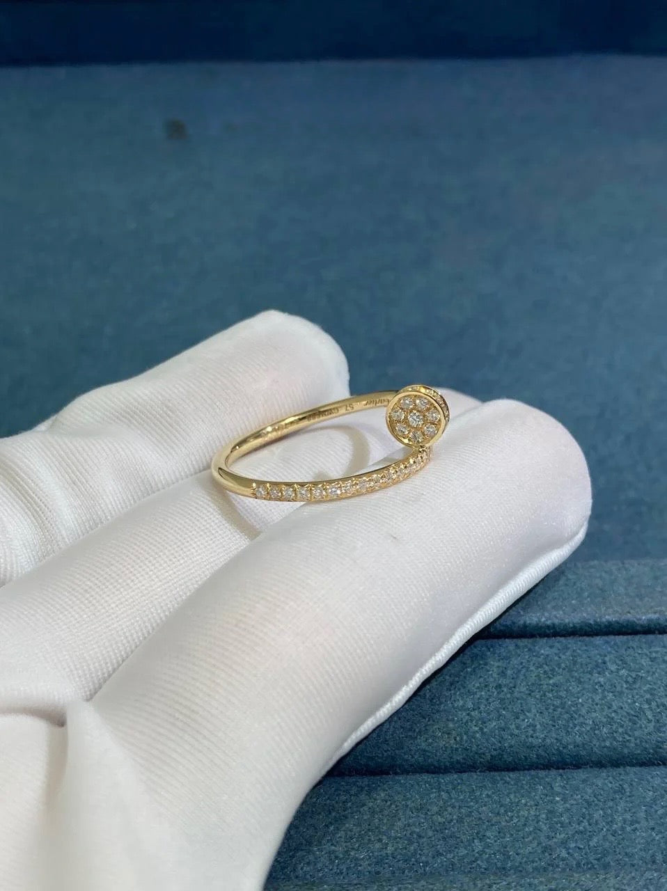 Nail full pave diamond ring Small model