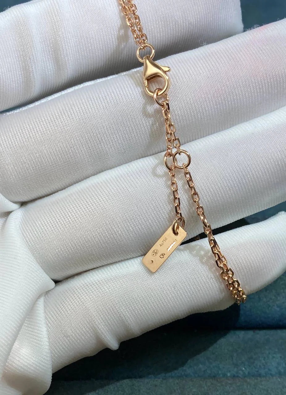 MSSK double chain bracelet with diamonds