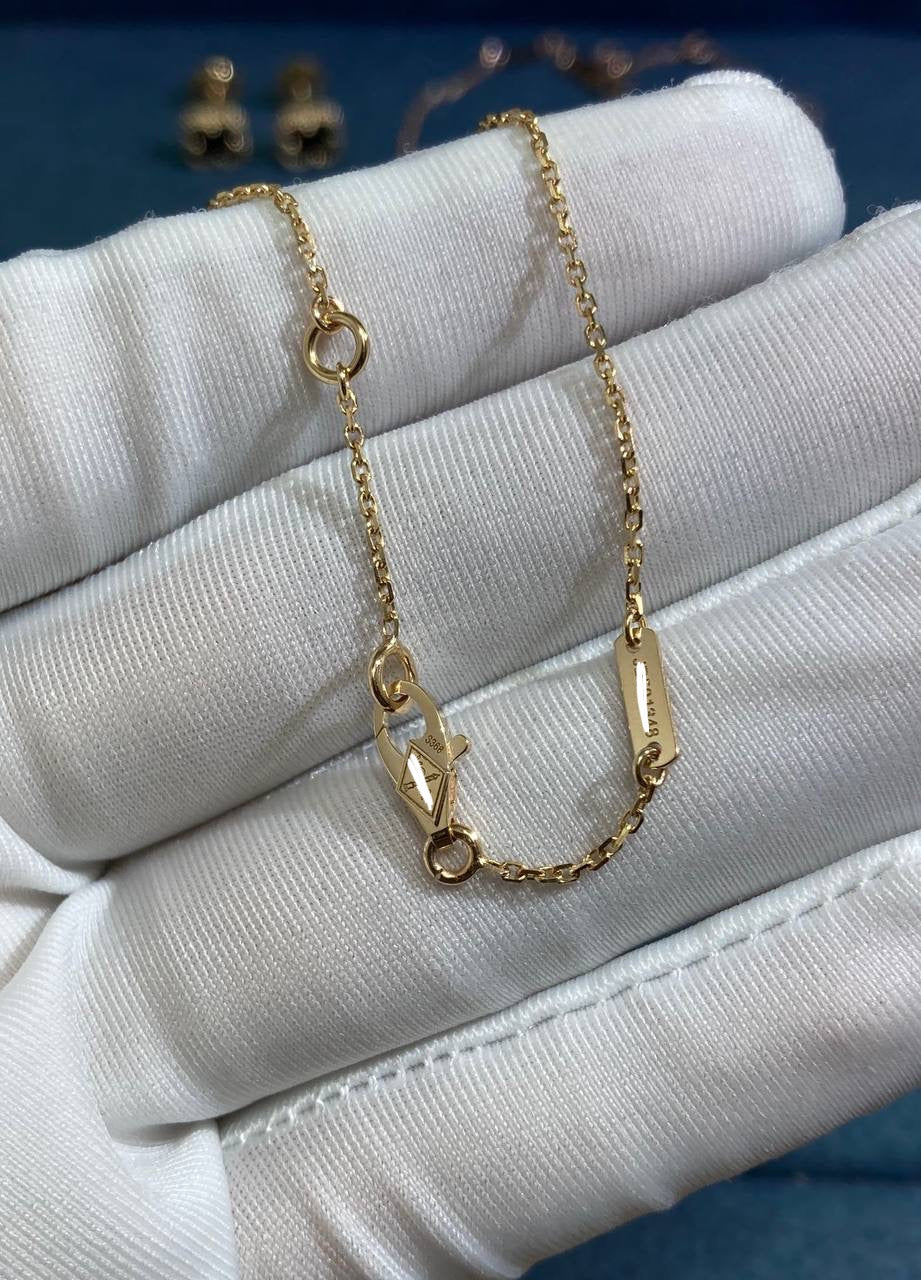 VC floral pendant with 1 emerald, Mini model