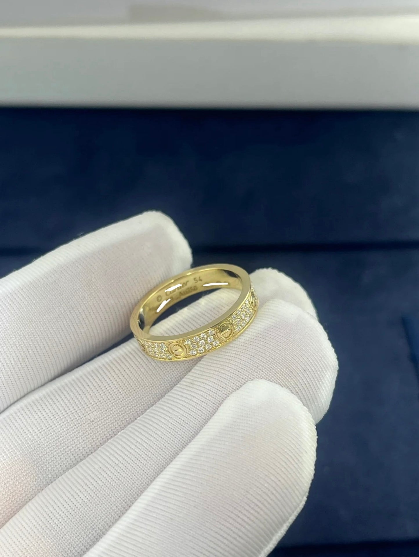 Love full pave diamond ring, Small model