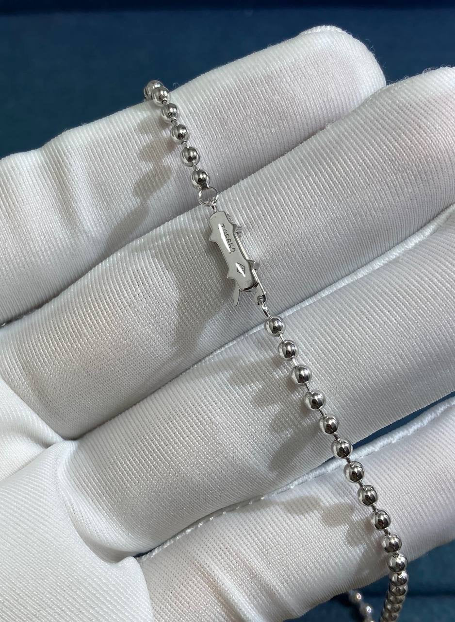 Panther full pave diamond long necklace
