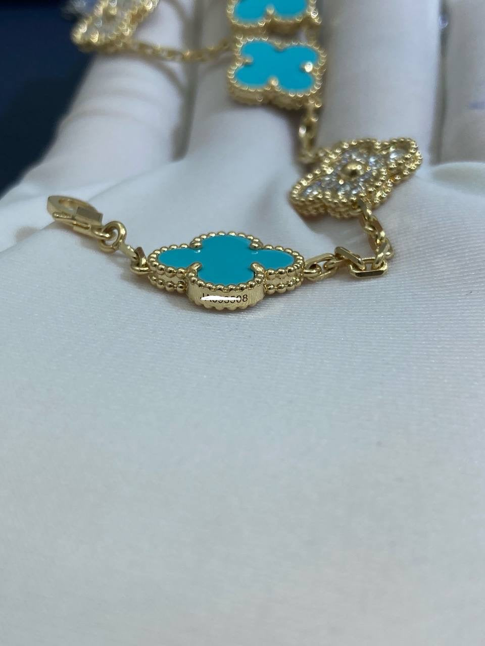 VC Turquoise bracelet with diamonds