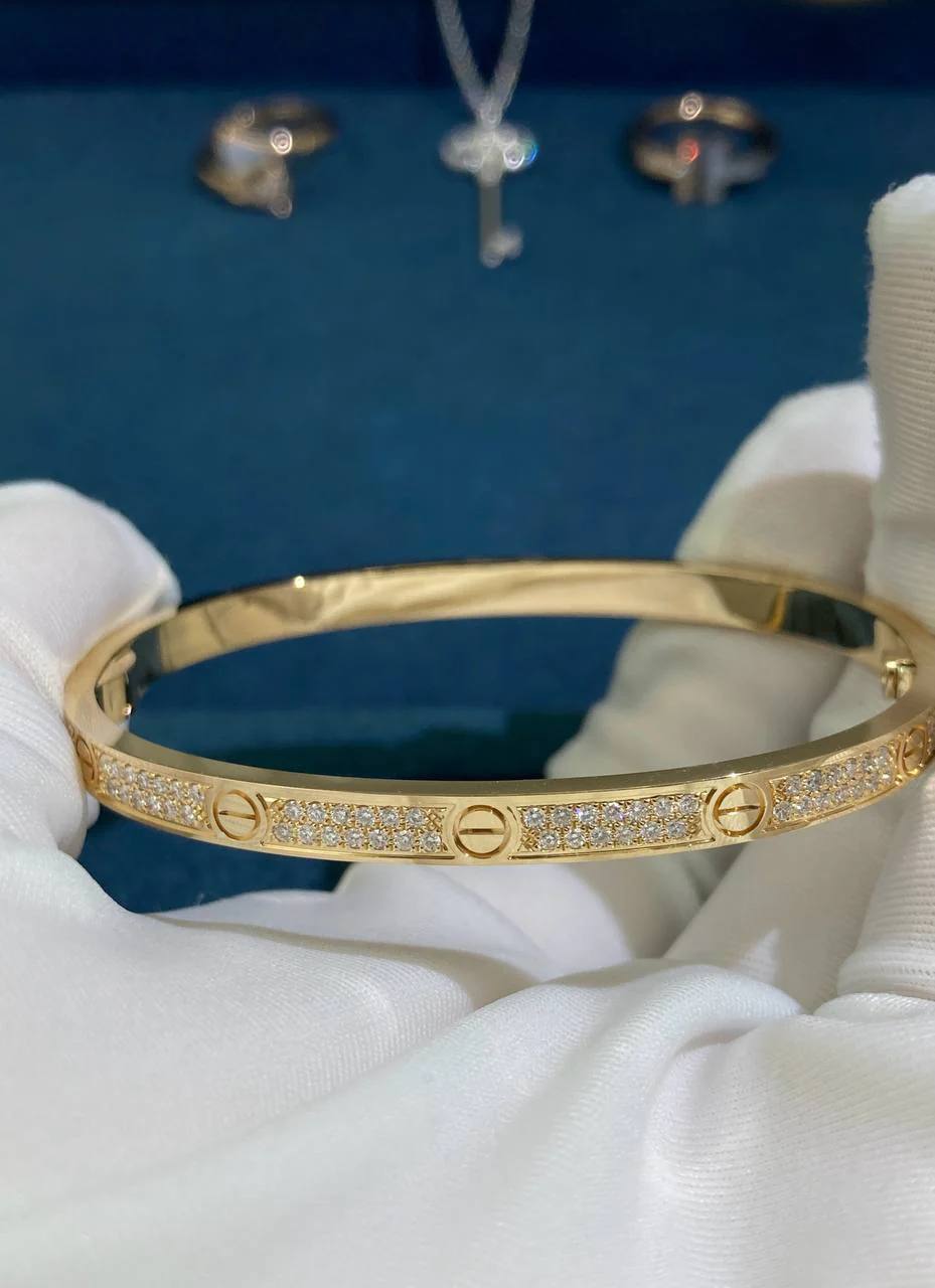 Love full pave diamond bracelet Small model