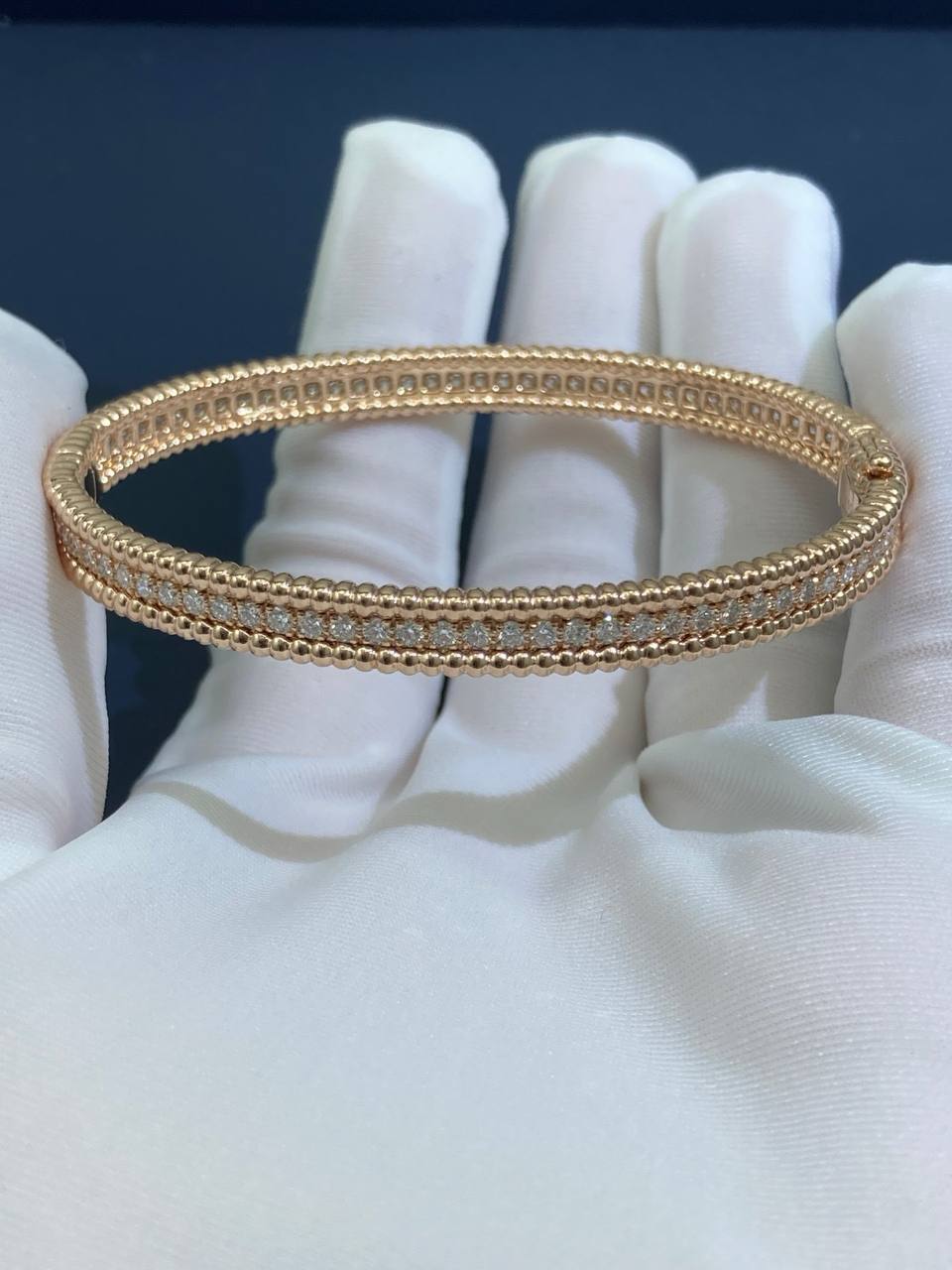 VC one-row full pave diamond bracelet