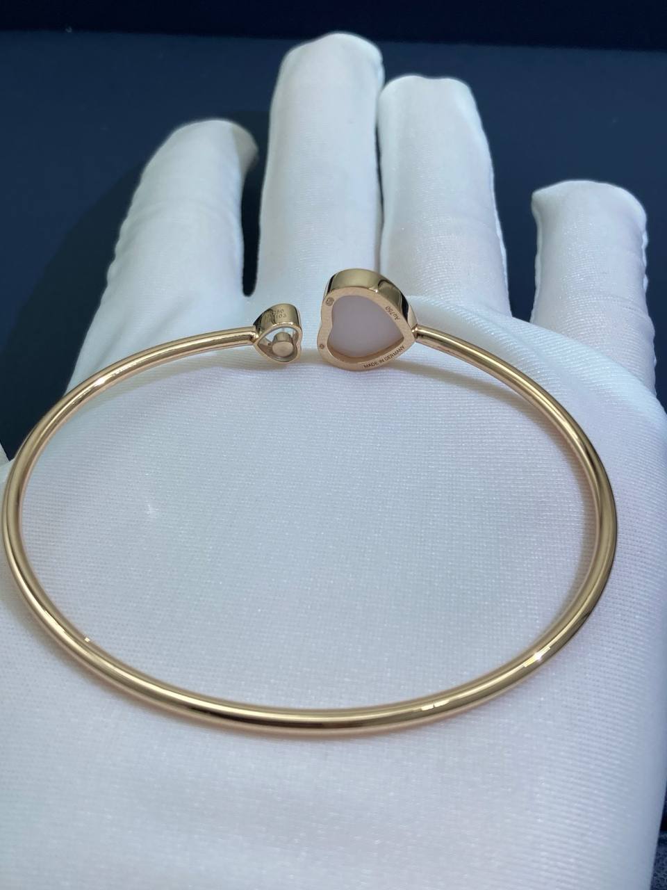 CHPRD heart pink Opal bracelet with 1 diamond