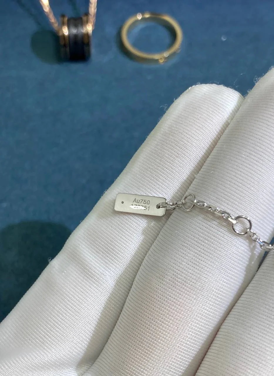 MSSK double chain bracelet with diamonds