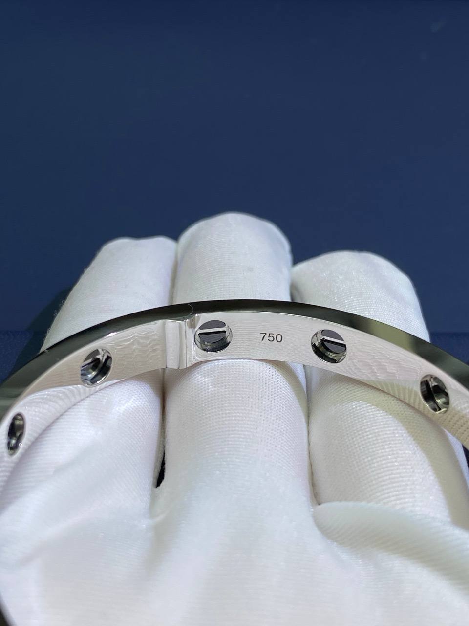 Love full pave diamond bracelet with ceramic, Classic model