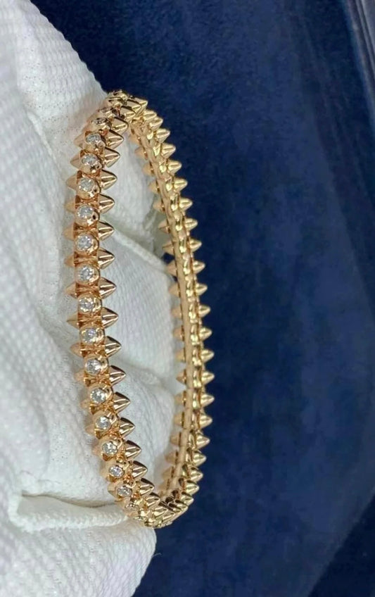 Clash bracelet with diamonds