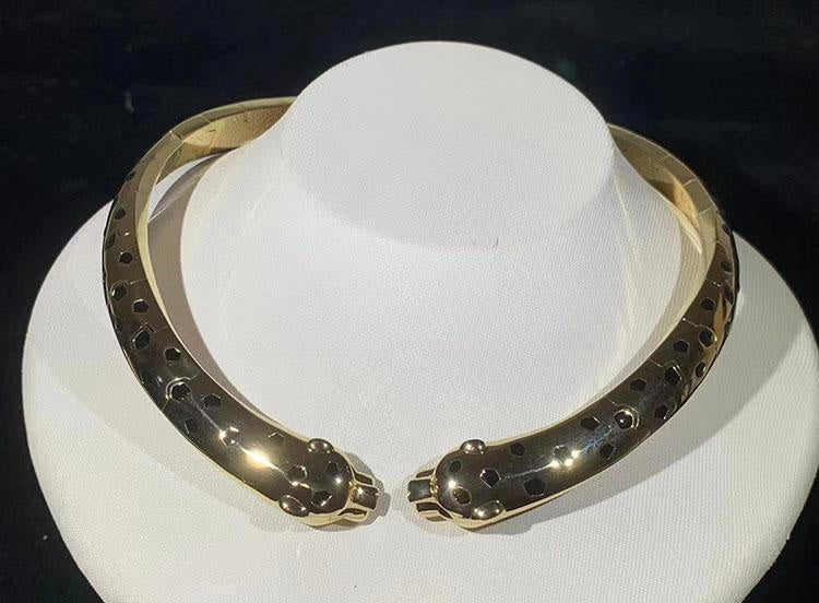 Panther double-head necklace