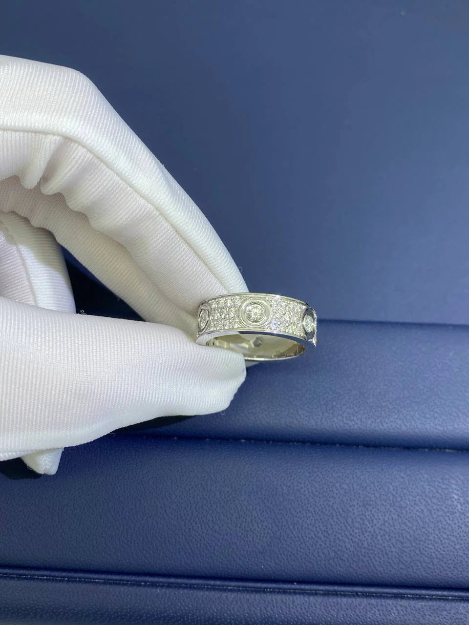 Love full pave diamond ring, Classic model