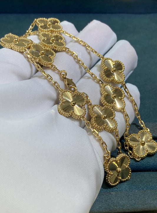 VC 10 motif Guilloche necklace