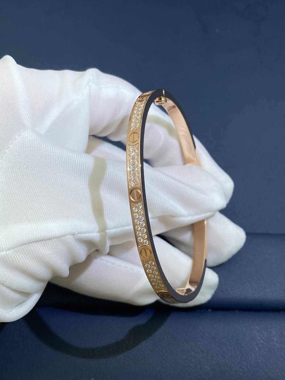 Love full pave diamond bracelet Small model