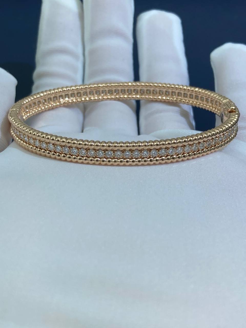 VC one-row full pave diamond bracelet
