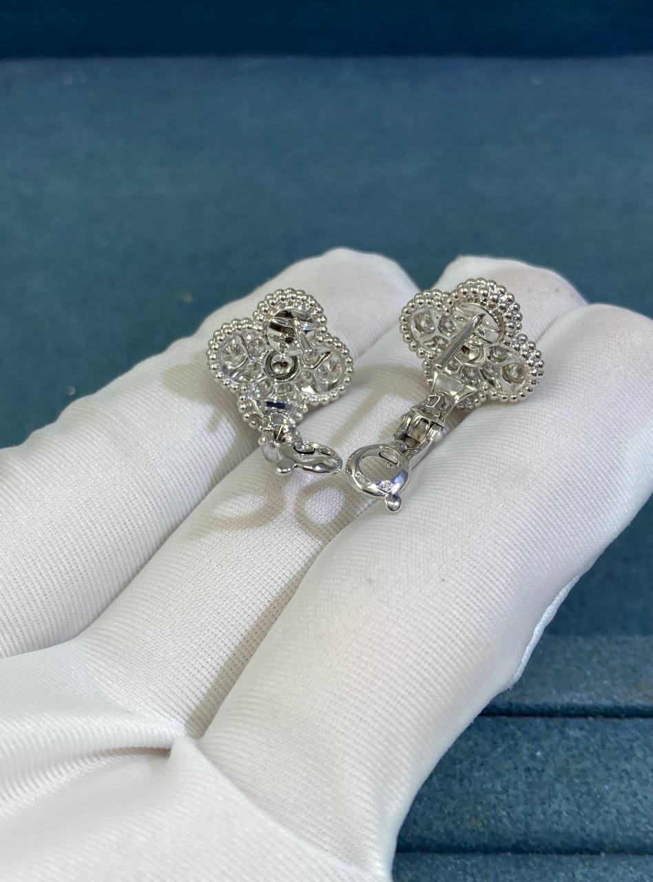 VC full pave diamond earrings 15mm