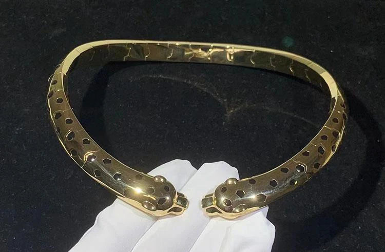 Panther double-head necklace
