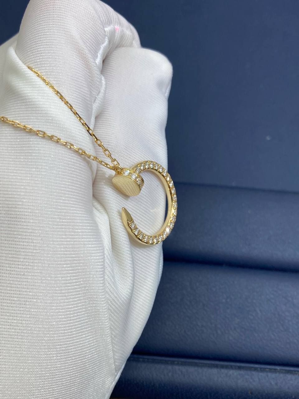 Nail full pave diamond pendant