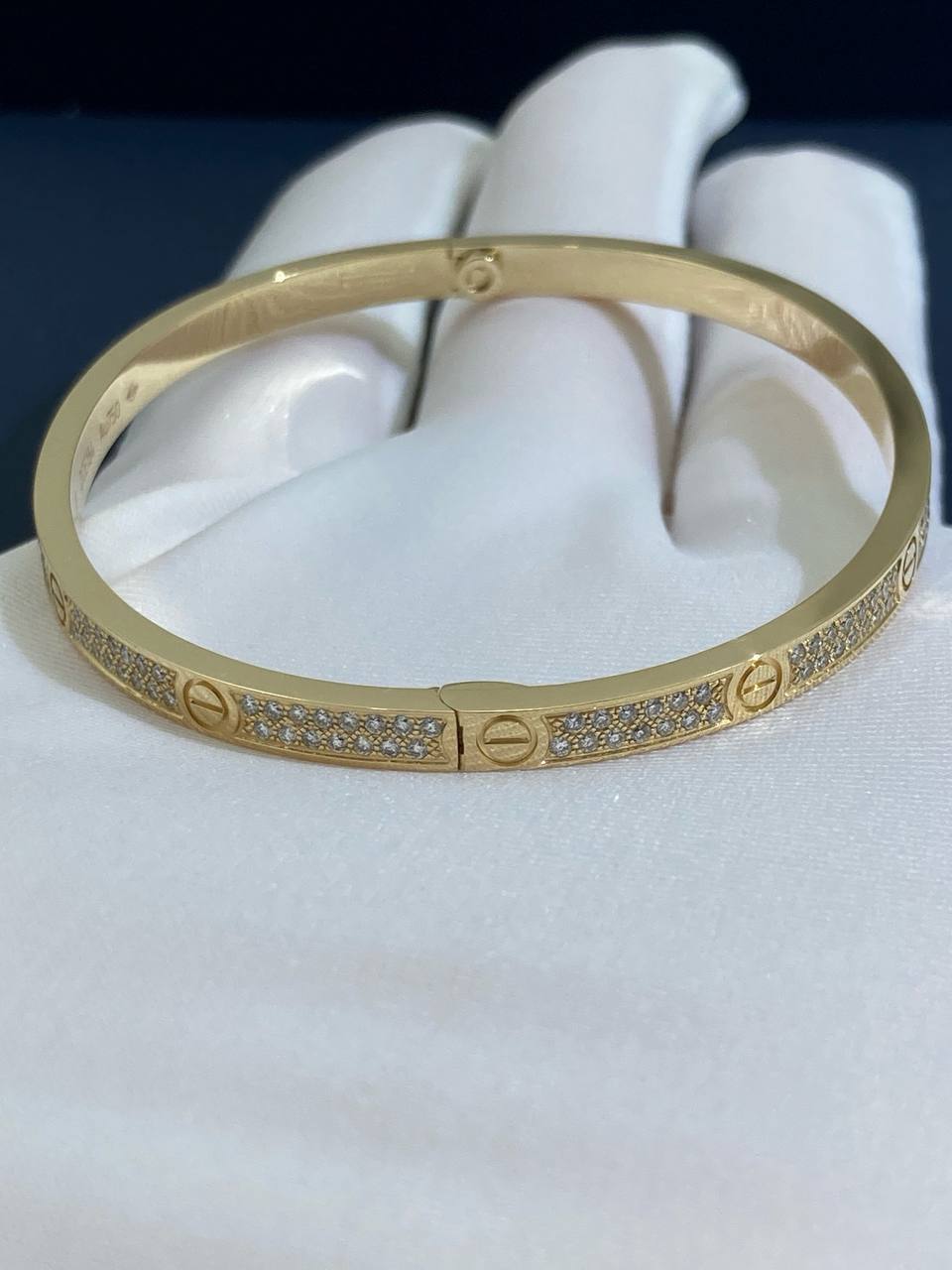 Love full pave diamond bracelet Small model
