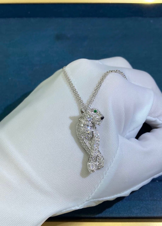 Panther diamond pendant