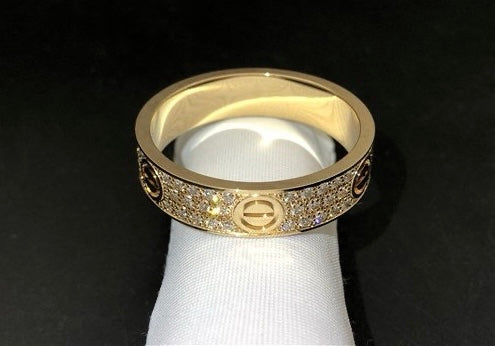 Love full pave diamond ring, Classic model