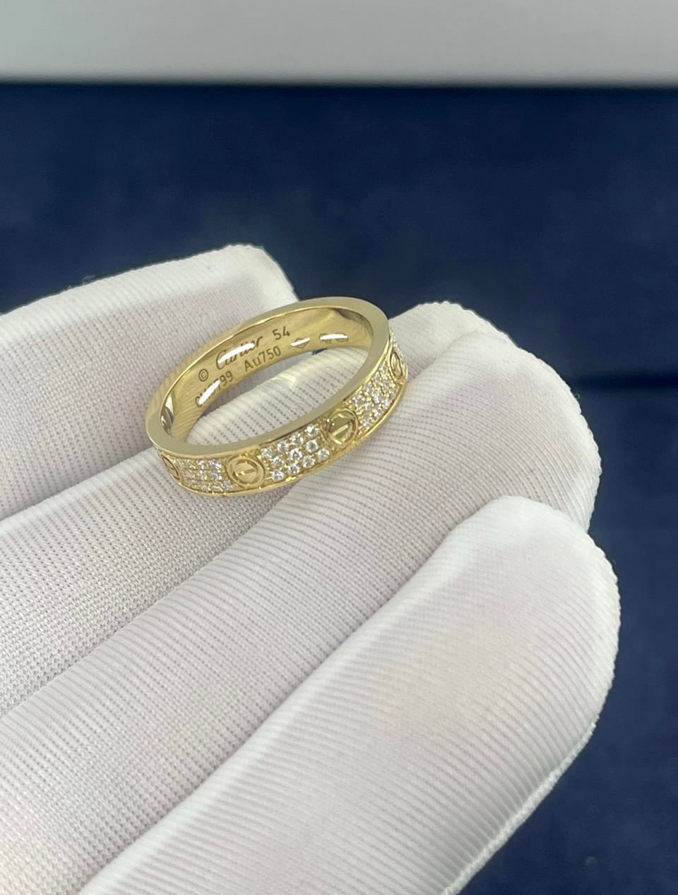 Love full pave diamond ring, Small model