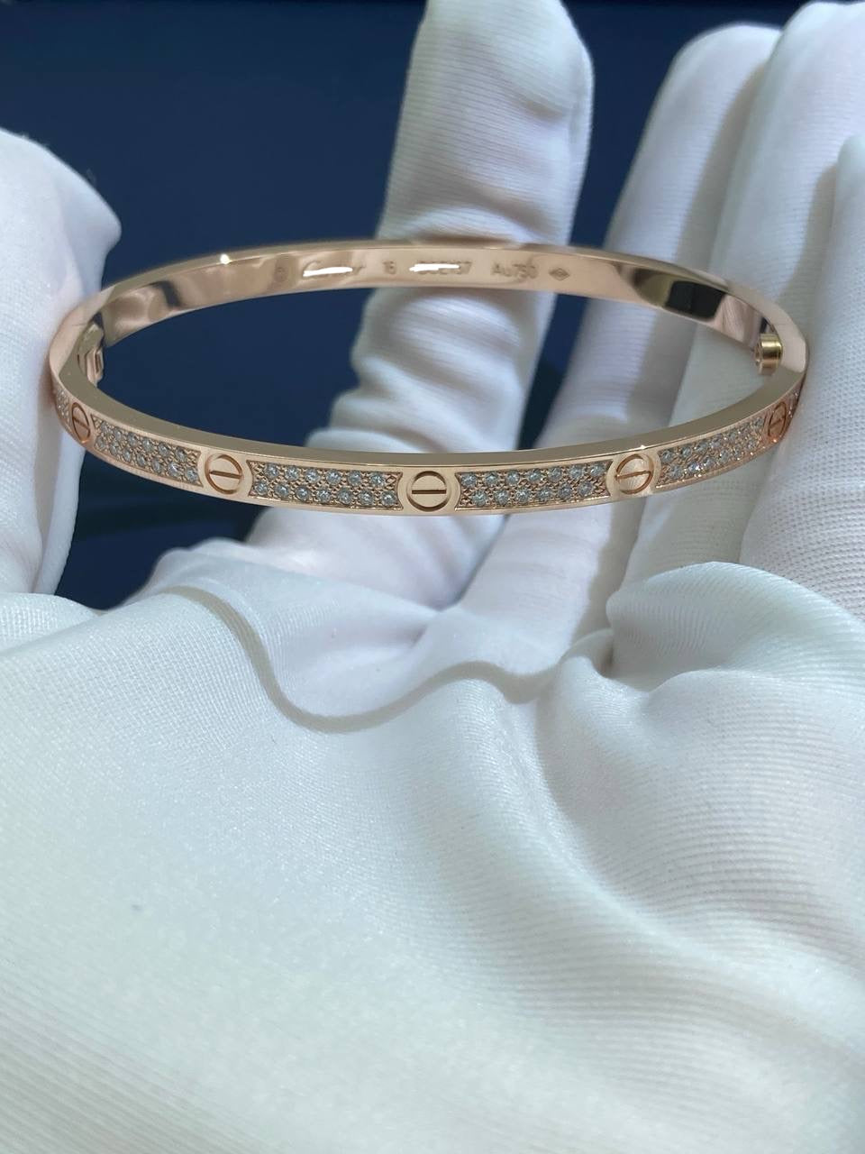 Love full pave diamond bracelet Small model