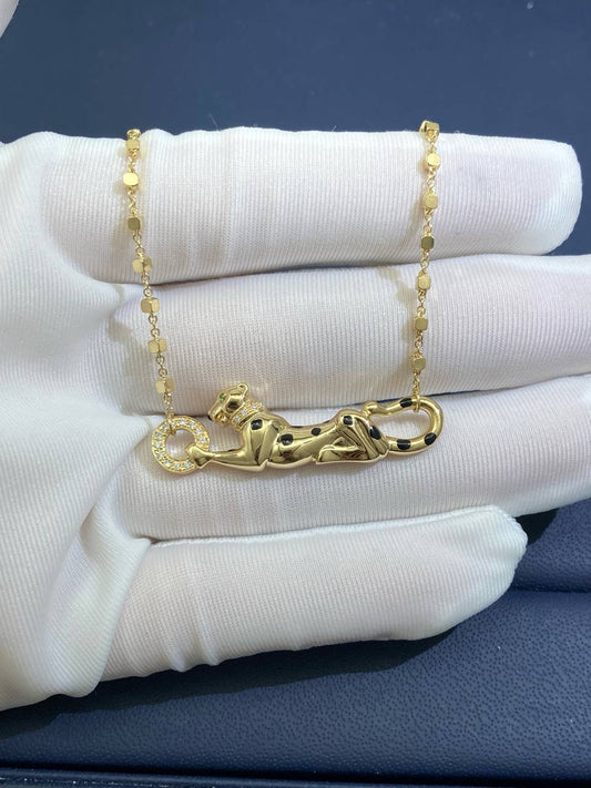 Panther necklace with diamonds