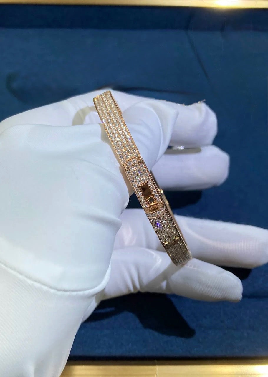 HRMS full pave diamond bracelet, Small model