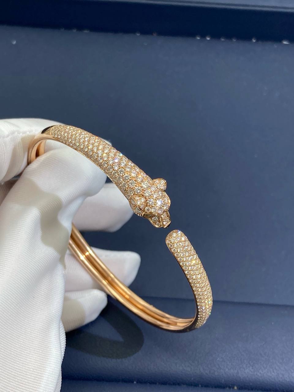 Panther pave diamond bracelet