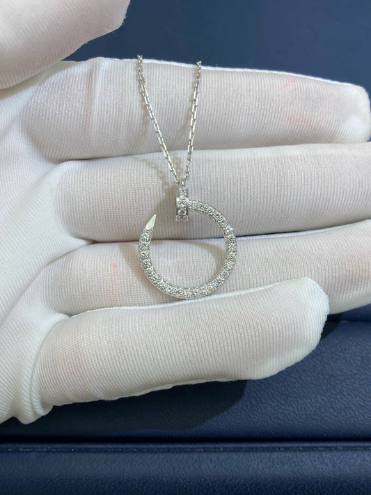 Nail full pave diamond pendant
